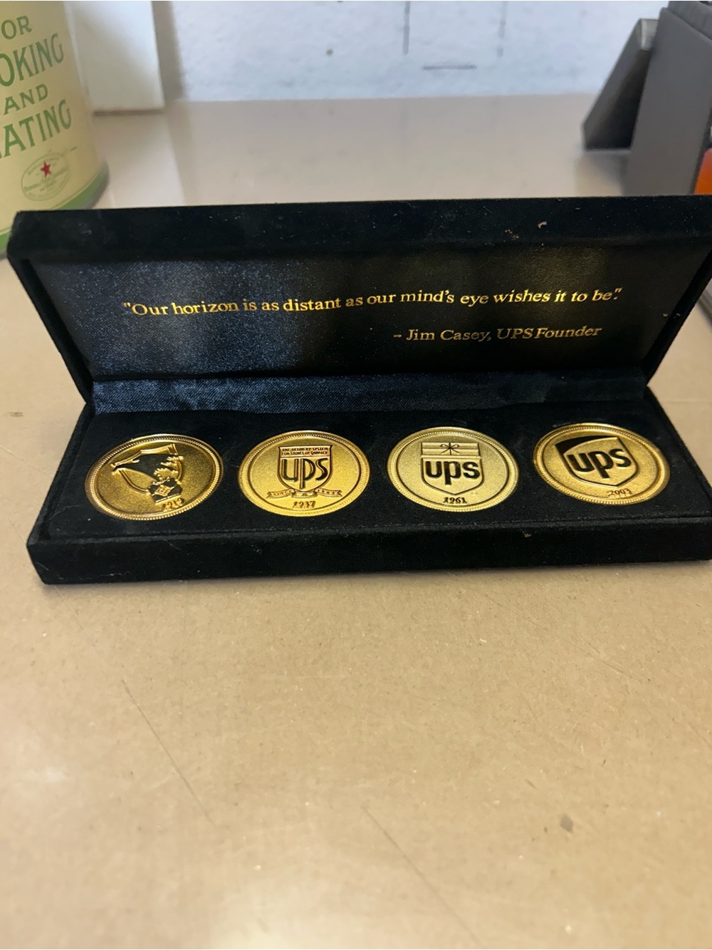 New in Box UPS collectors golden coin set - Picture 6 of 6